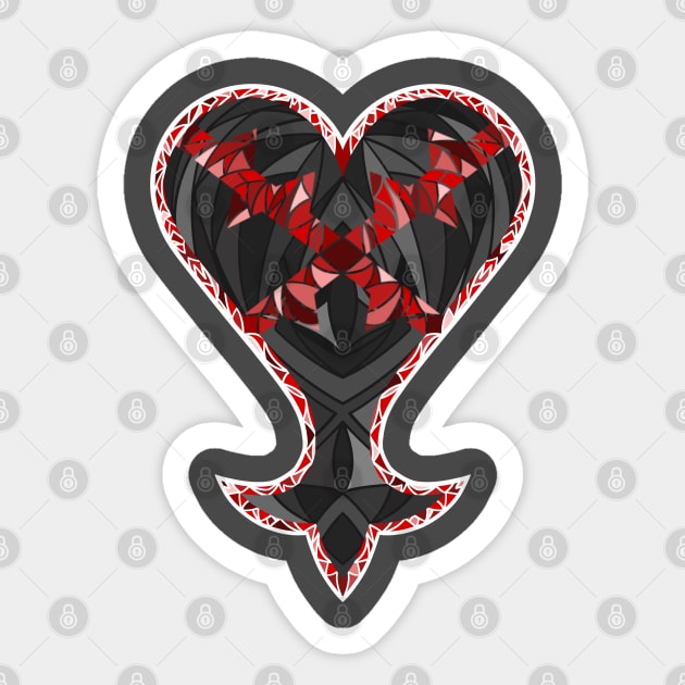 Kingdom Hearts: Heartless Dark Shard Art Sticker by The Curio Art Shop